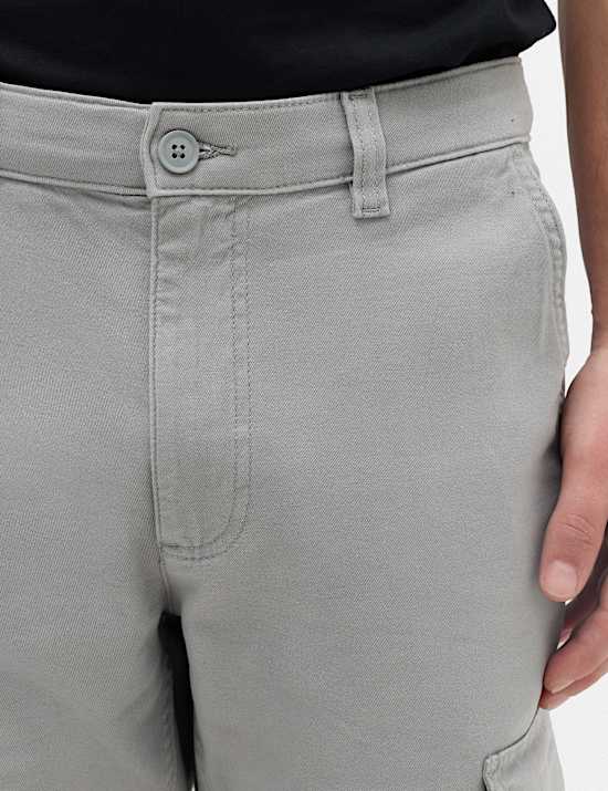 Straight Fit Cargo Trousers