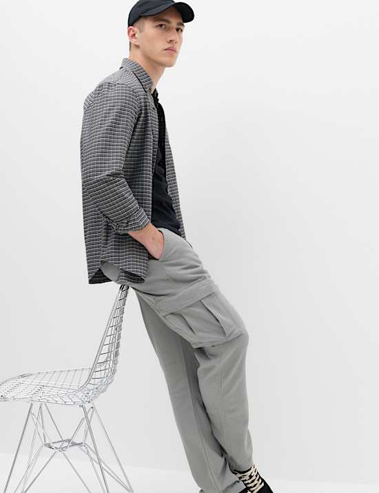 Straight Fit Cargo Trousers