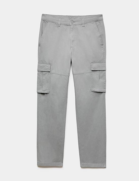 Straight Fit Cargo Trousers