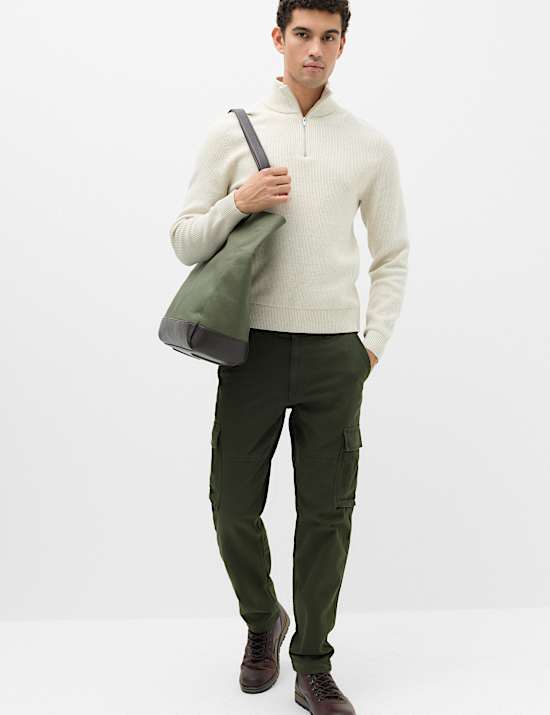 Straight Fit Cargo Trousers
