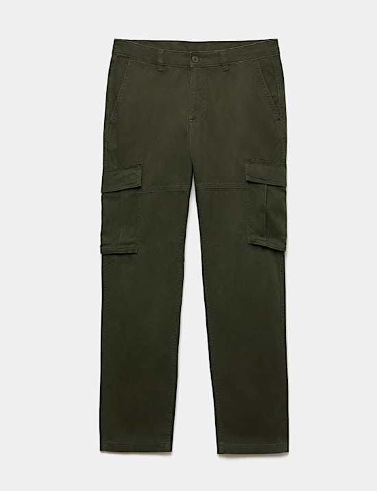 Straight Fit Cargo Trousers
