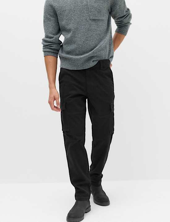 Pantalon cargo coupe droite