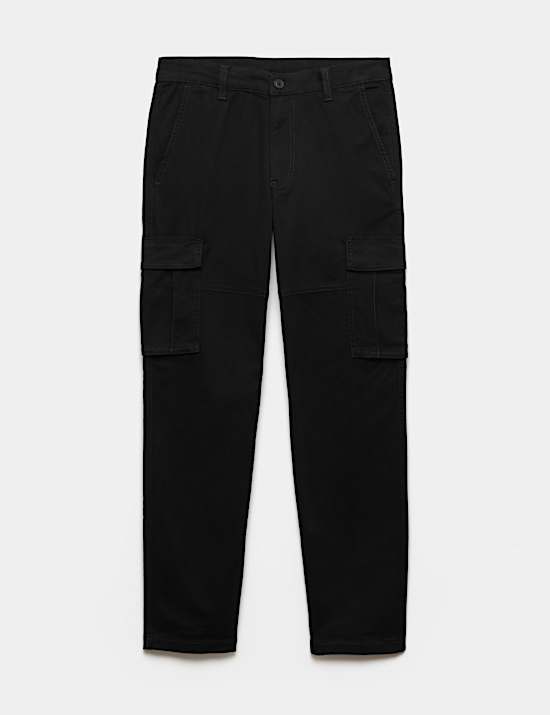 Pantalon cargo coupe droite