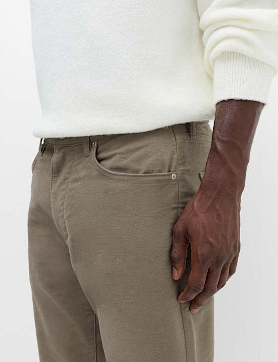 Pantal&oacute;n straight italiano molesqu&iacute;n de 5 bolsillos