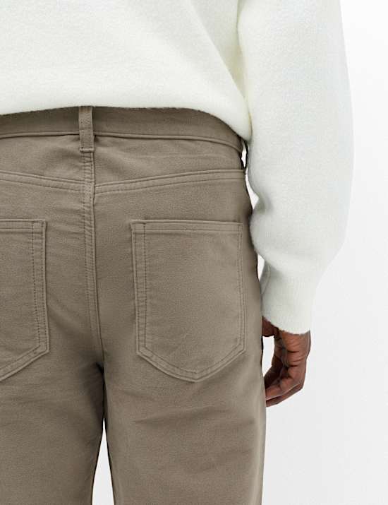 Pantal&oacute;n straight italiano molesqu&iacute;n de 5 bolsillos