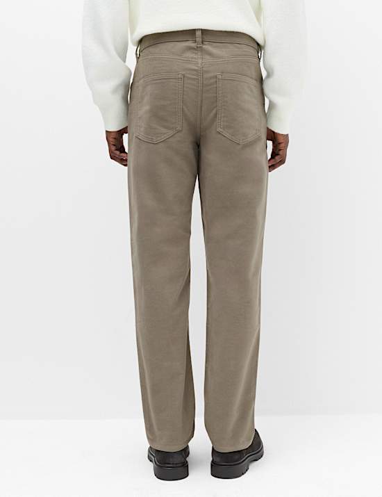 Pantal&oacute;n straight italiano molesqu&iacute;n de 5 bolsillos