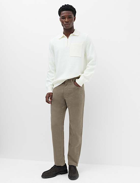 Pantal&oacute;n straight italiano molesqu&iacute;n de 5 bolsillos