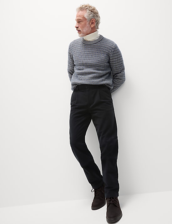 Παντελόνι πλισέ ιταλικής προέλευσης σε κανονική γραμμή