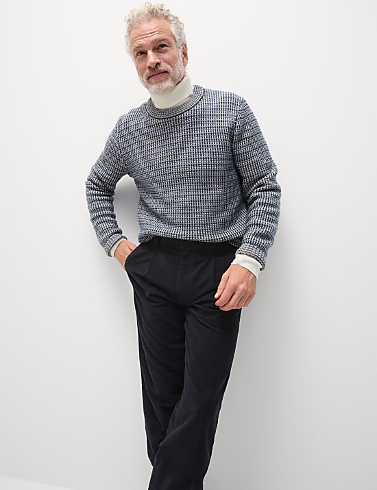 Παντελόνι πλισέ ιταλικής προέλευσης σε κανονική γραμμή