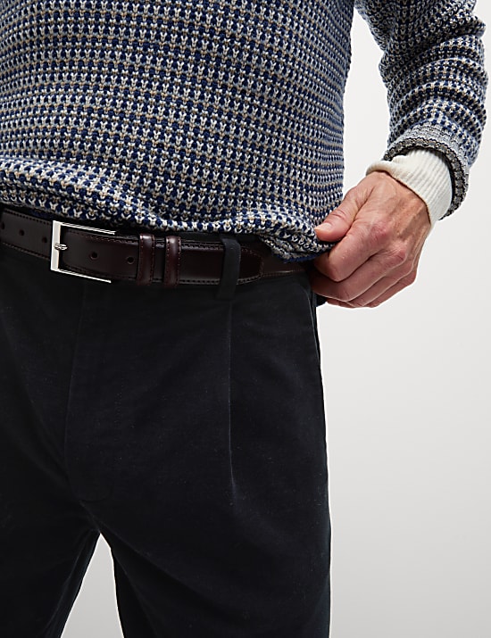 Παντελόνι πλισέ ιταλικής προέλευσης σε κανονική γραμμή