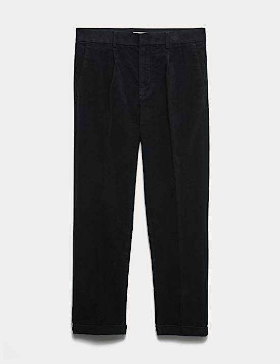 Italienische Moleskin-Hose mit normaler Passform