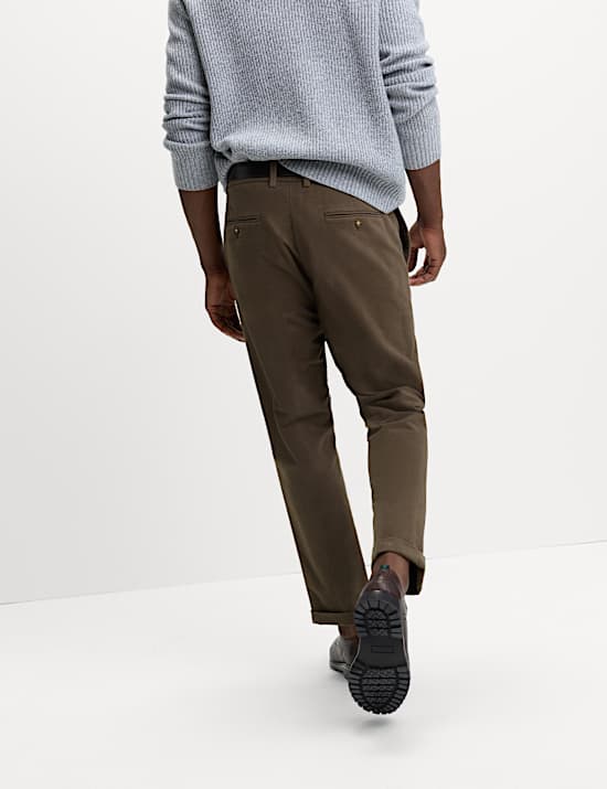 Regular Fit Italian Moleskin Trousers