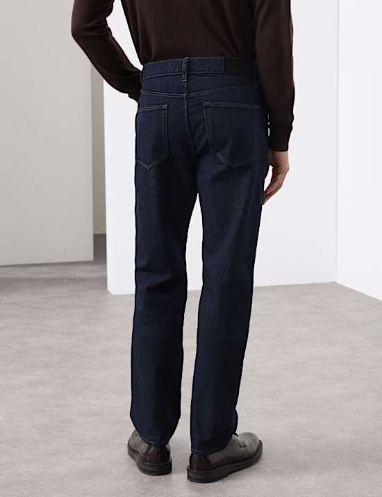 Gerade geschnittene Jeans mit Wolle