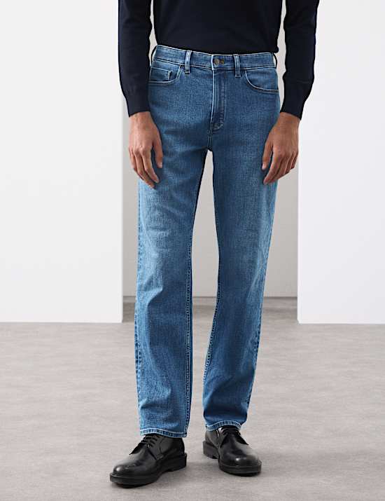 Straight Fit Italian Soft Touch Jeans