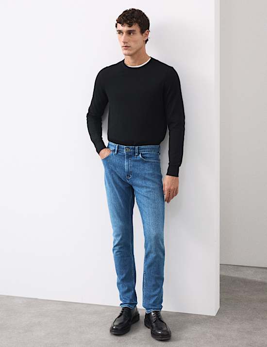 Jeans slim fit de estilo italiano