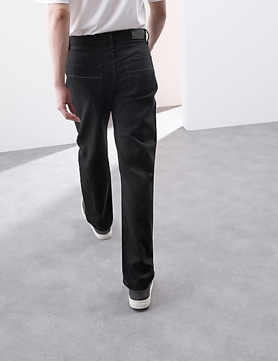 Jean coupe droite toucher doux