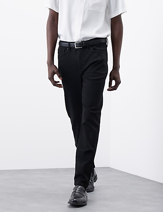 Τζιν με 5 τσέπες με στενή εφαρμογή και απαλή υφή