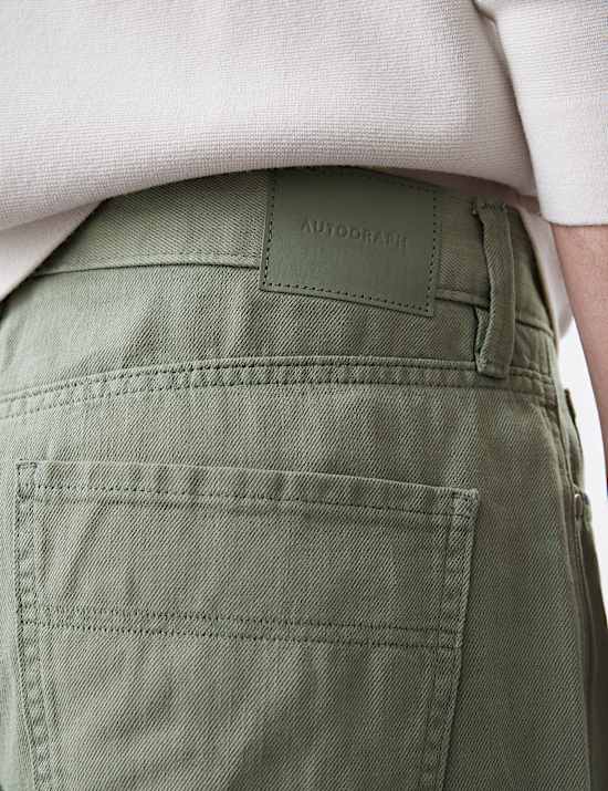 Jean l&eacute;ger coupe large en lin m&eacute;lang&eacute;