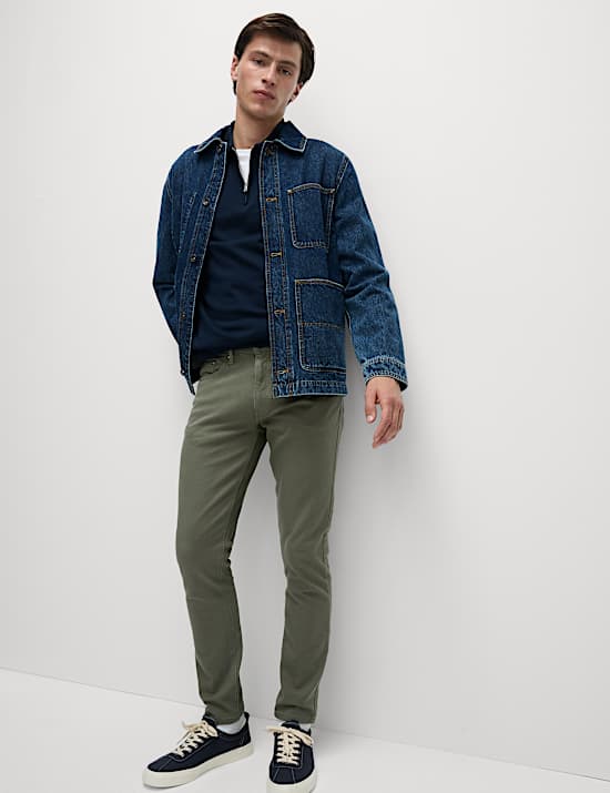 Jean coupe cintr&eacute;e extensible avec flexibilit&eacute; &agrave; 360 degr&eacute;s