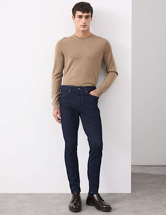 Jeans skinny elásticos con flexibilidad de 360 grados