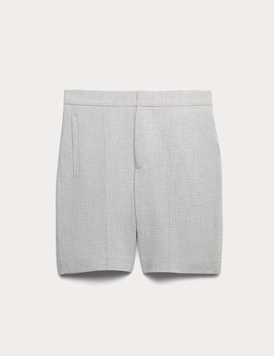 Smart Seersucker Stretch Shorts