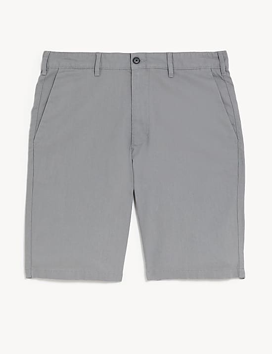 Linen Mix Plain Regular Fit Shorts