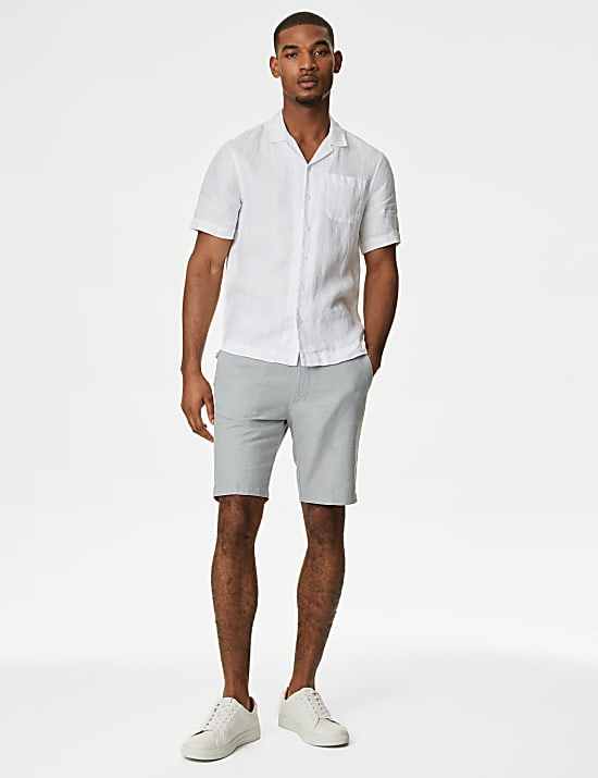 Linen Rich Textured Chino Shorts