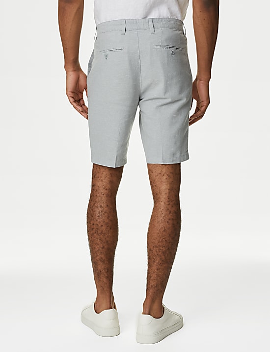 Linen Rich Textured Chino Shorts