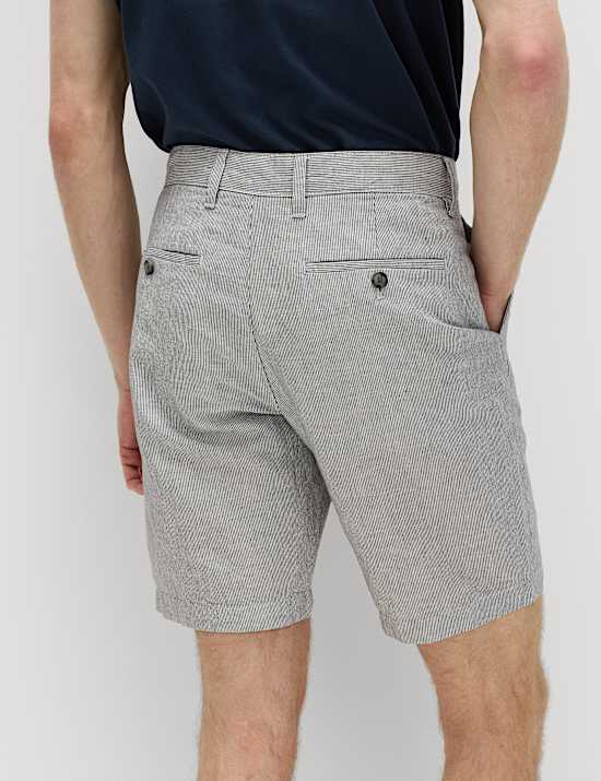 Linen Blend Chino Shorts
