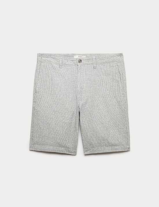 Linen Blend Chino Shorts