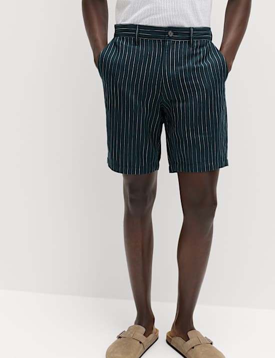Linen Blend Chino Shorts