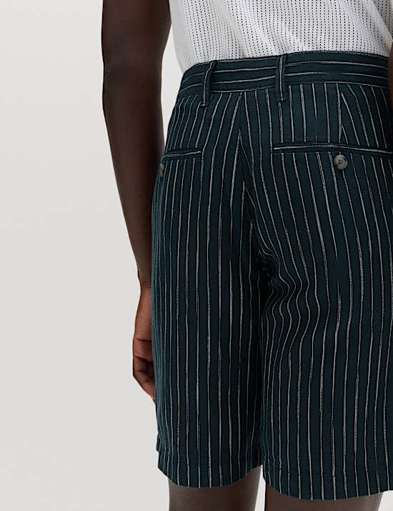 Linen Blend Chino Shorts