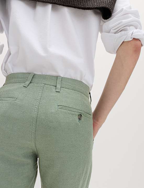 Linen Blend Chino Shorts