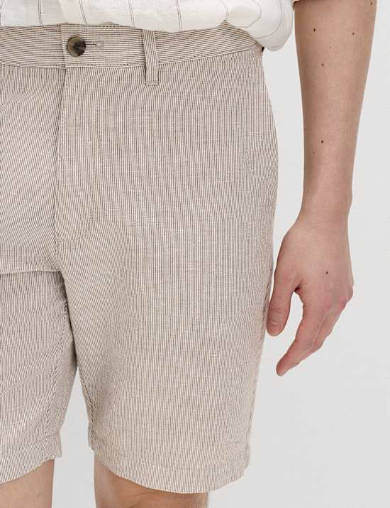 Linen Blend Chino Shorts
