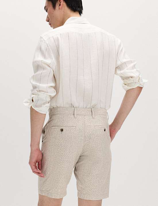 Linen Blend Chino Shorts