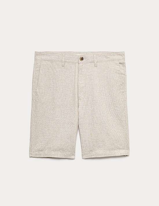 Linen Blend Chino Shorts