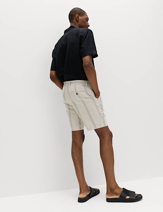 Linen Blend Chino Shorts