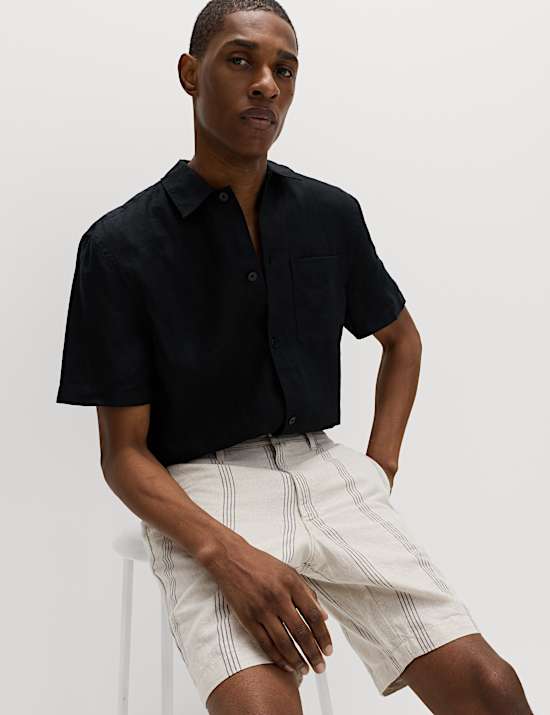 Linen Blend Chino Shorts