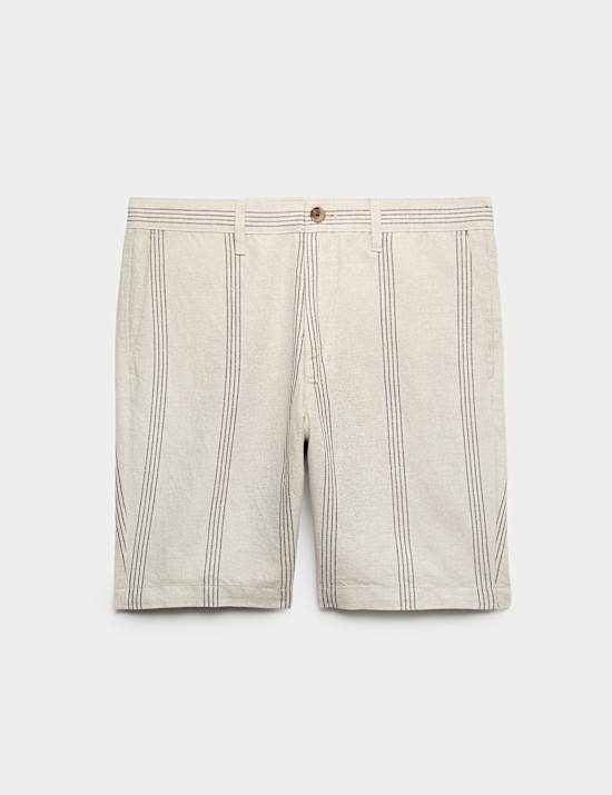 Linen Blend Chino Shorts
