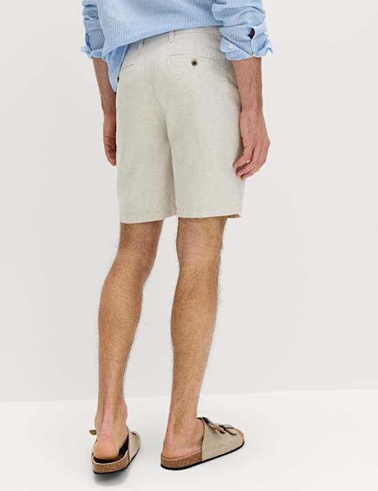 Linen Blend Chino Shorts