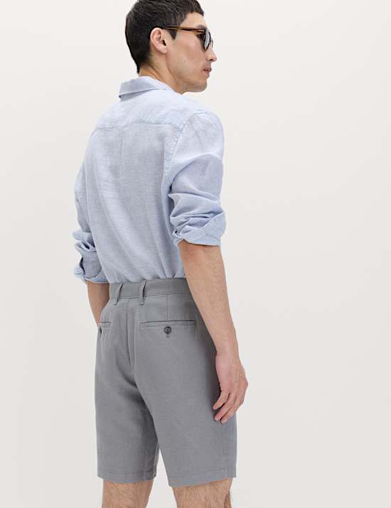 Linen Blend Chino Shorts