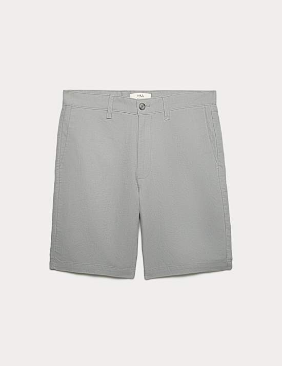 Linen Blend Chino Shorts