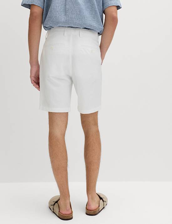 Linen Blend Chino Shorts