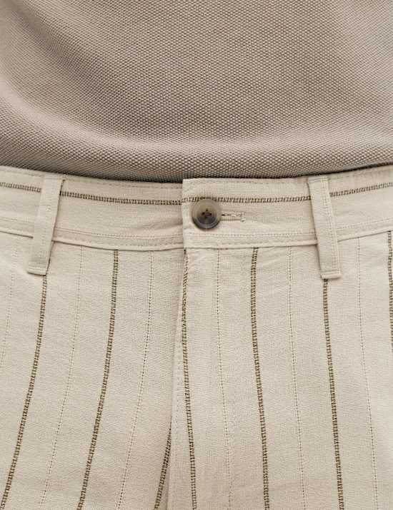 Linen Blend Chino Shorts