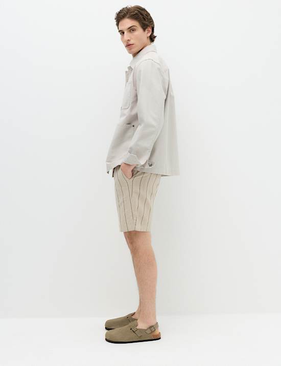 Linen Blend Chino Shorts