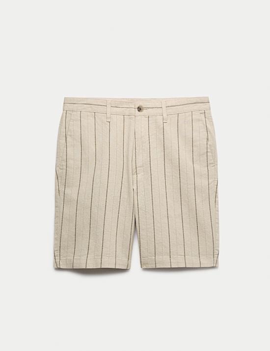 Linen Blend Chino Shorts
