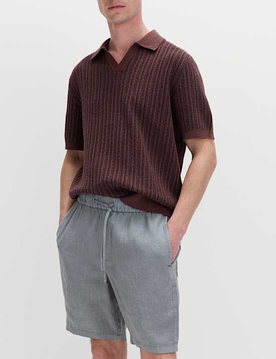 Pantal&oacute;n corto 100 % lino m&aacute;s ligero