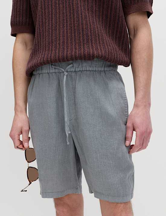 Pantal&oacute;n corto 100 % lino m&aacute;s ligero