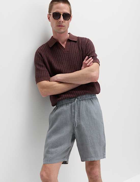 Pantal&oacute;n corto 100 % lino m&aacute;s ligero