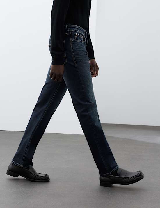 Japanische Jeans mit Webkante und gerader Passform